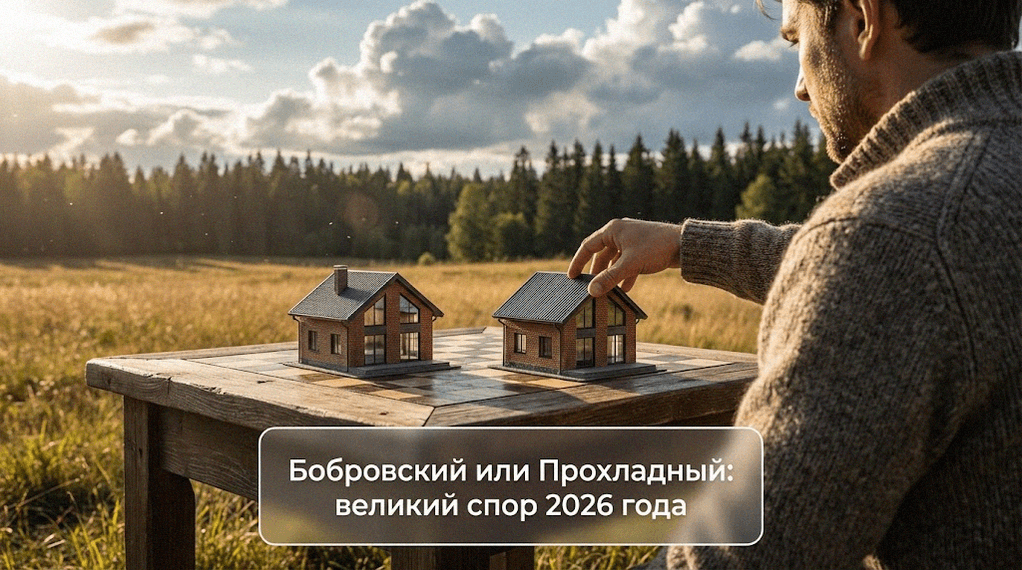Сравнение выгоды покупки частного дома в поселках Бобровский и Прохладный в 2026 году