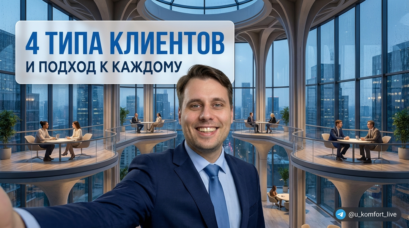 Четыре психотипа клиентов в продажах: схема взаимодействия