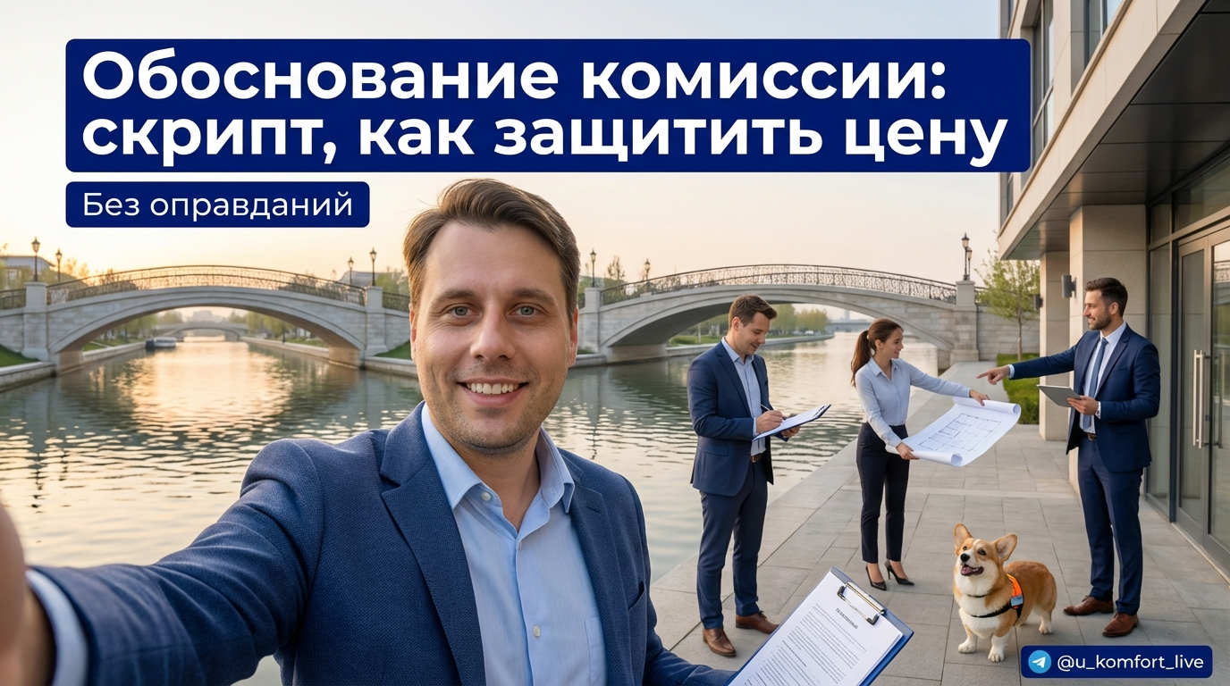 Скрипт обоснования комиссии и защиты цены без оправданий в продажах