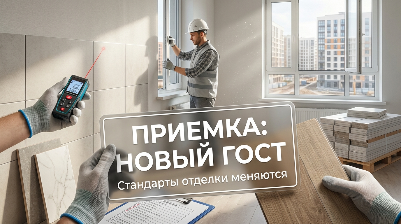 Новые стандарты ГОСТ для ремонта и чистовой отделки квартир в новостройках РФ