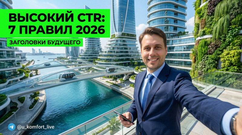 Иллюстрация: 7 правил написания кликабельных заголовков для высокого CTR в 2026 году