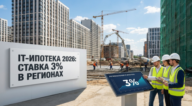 Снижение ставки по ИТ-ипотеке в 2026 году за счет бюджета регионов