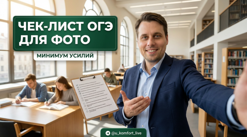 Чек-лист для подготовки к описанию фотографии на ОГЭ с планом ответа