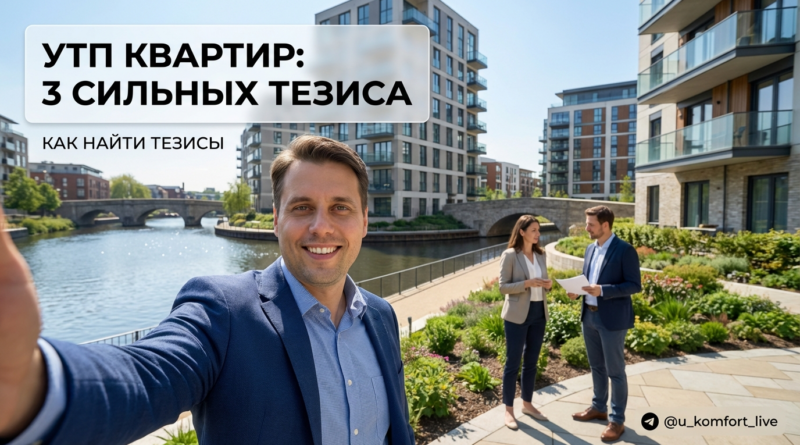 Поиск сильных тезисов и УТП для быстрой продажи обычной квартиры