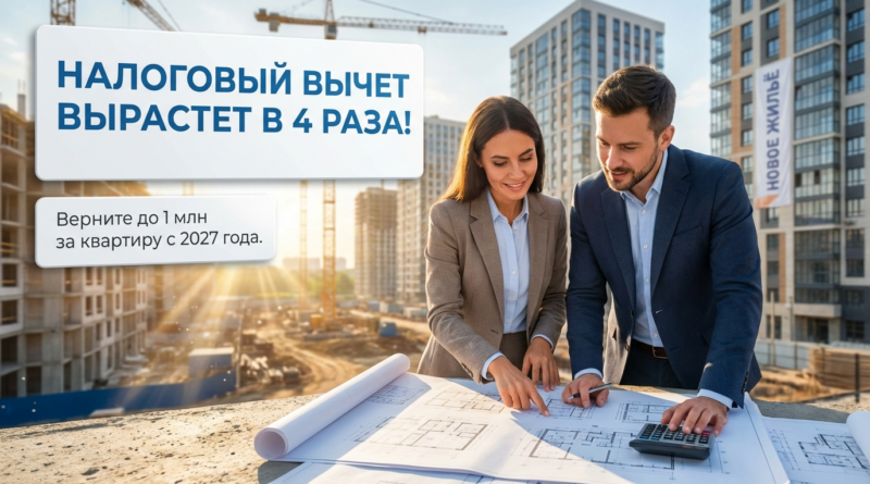 Увеличение налогового вычета за покупку недвижимости в 2026 году
