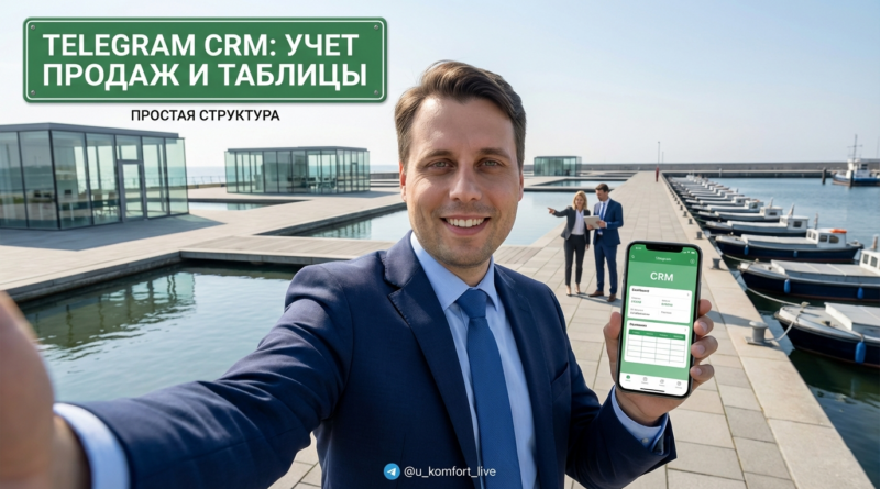 Интерфейс Telegram CRM для интеграции с таблицами учета продаж