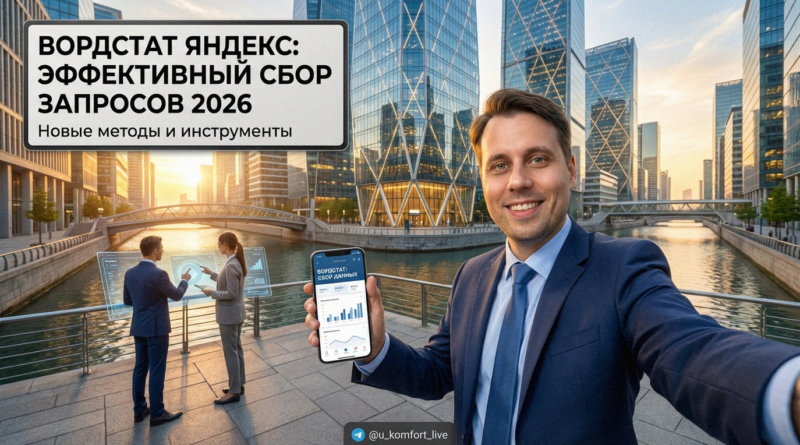 Интерфейс Яндекс Вордстат и схема сбора ключевых слов для SEO в 2026 году