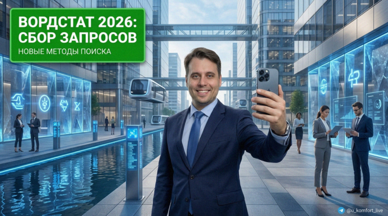 Интерфейс Яндекс Вордстат для анализа поисковых запросов и подбора ключевых фраз